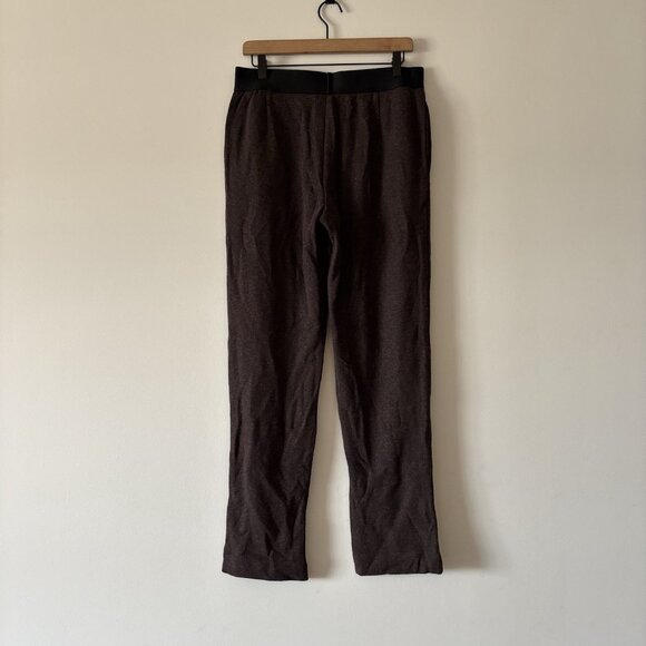 Cole Buxton Jogger Sweatpants Mens Large Brown Black Athleisure Lounge Minimal - Picture 14 of 15